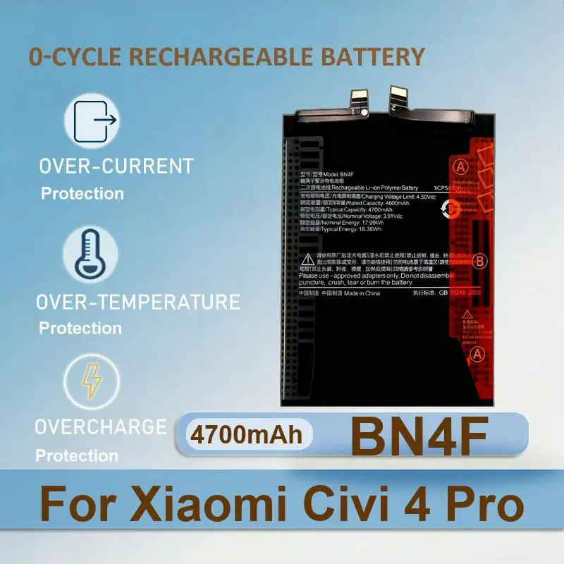 Battery For Xiaomi Civi 4 Pro BN65 mi Note 1 max 2 MIX FOLD 1st M2011J18C 14 Ultra 5C M5C mi5C
Battery For Xiaomi Civi 4 Pro BN65 mi Note 1 max 2 MIX FOLD 1st M2011J18C 14 Ultra 5C M5C mi5C