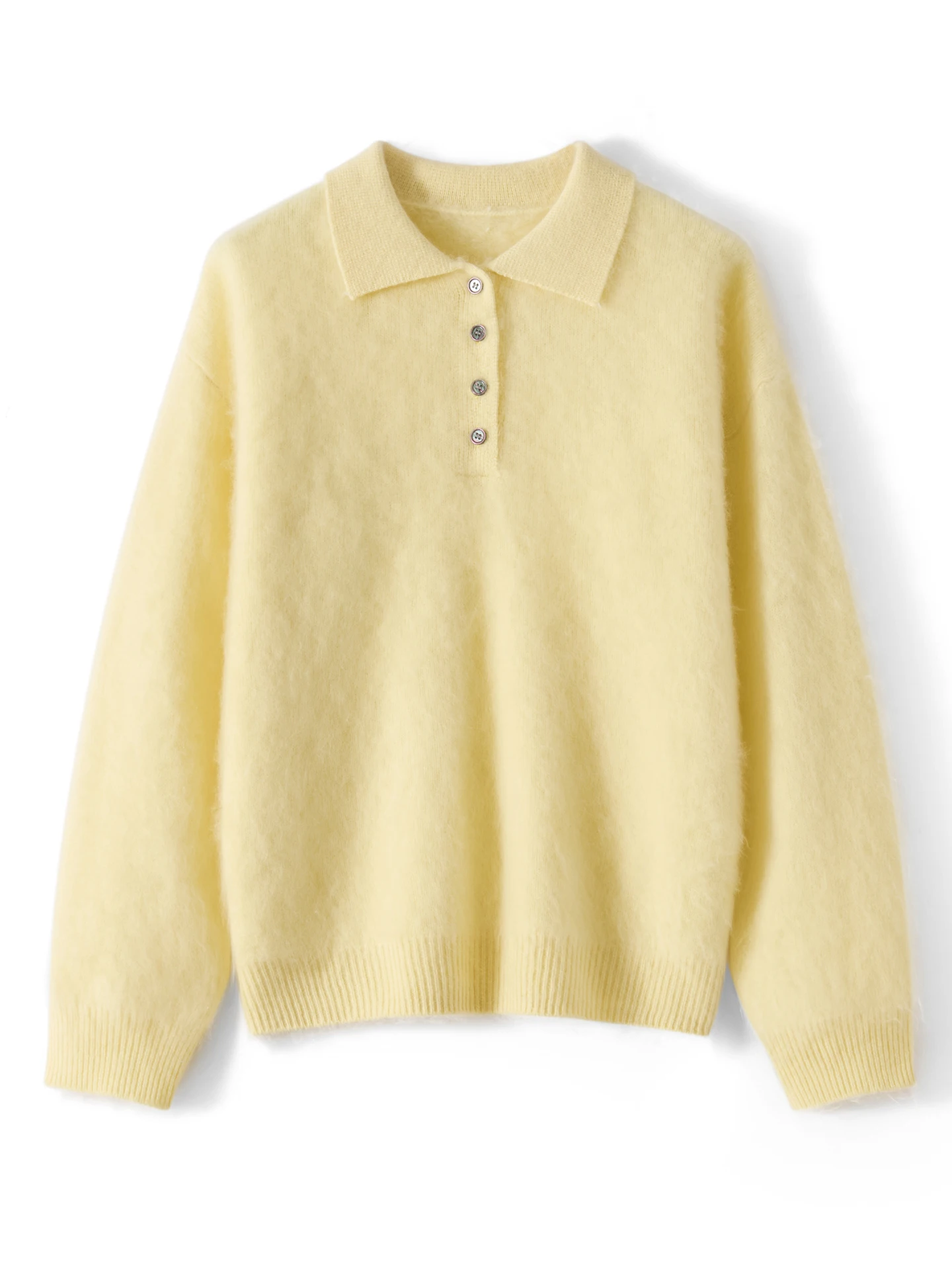 TLOML Women's 100% Plush Merino Wool Knitwear Polo Collar Pullover Autumn Winter Soft Warm Casual Loose Cashmere Sweater Tops
TLOML Women's 100% Plush Merino Wool Knitwear Polo Collar Pullover Autumn Winter Soft Warm Casual Loose Cashmere Sweater Tops