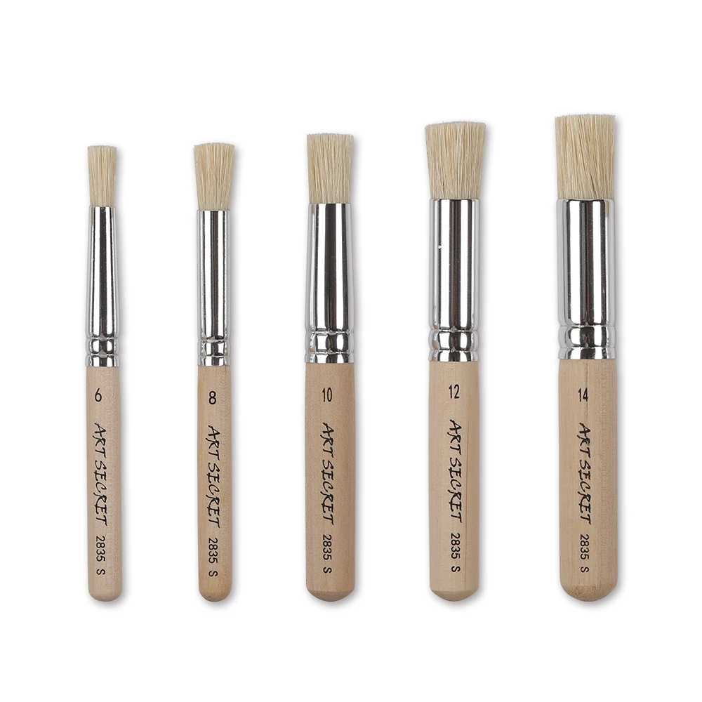 Artsecret 2835S 5PCS/Set Bristle Template Paint Brushes Wooden Handle Painting Brushes for Acrylic Oil Drawing Stencil Art Tool
Artsecret 2835S 5PCS/Set Bristle Template Paint Brushes Wooden Handle Painting Brushes for Acrylic Oil Drawing Stencil Art Tool