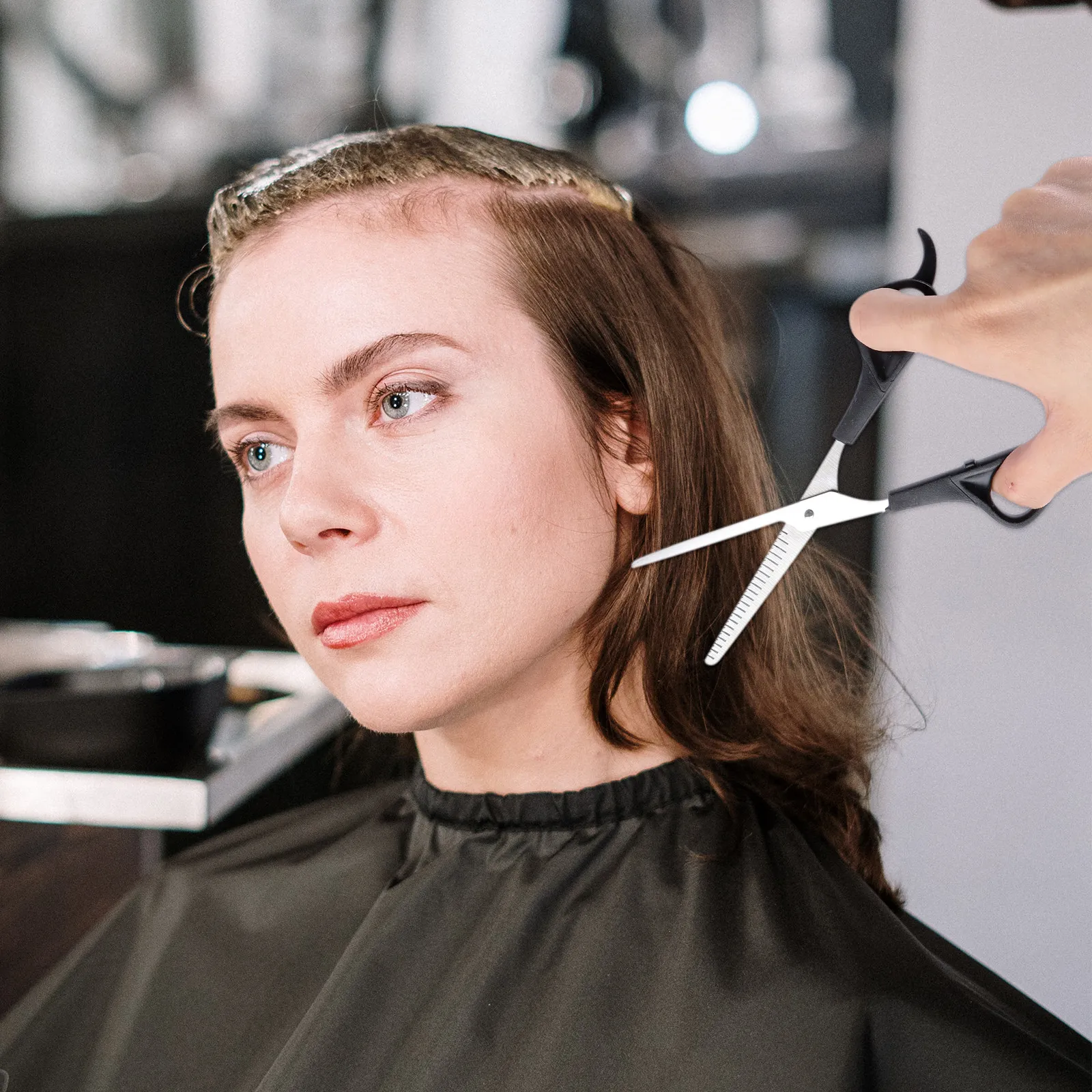 6Pcs Non Stick Hairdressing Scissors Set Barber Shears for Salon Home Use Hair Styling Tools Haircut Scissor
6Pcs Non Stick Hairdressing Scissors Set Barber Shears for Salon Home Use Hair Styling Tools Haircut Scissor