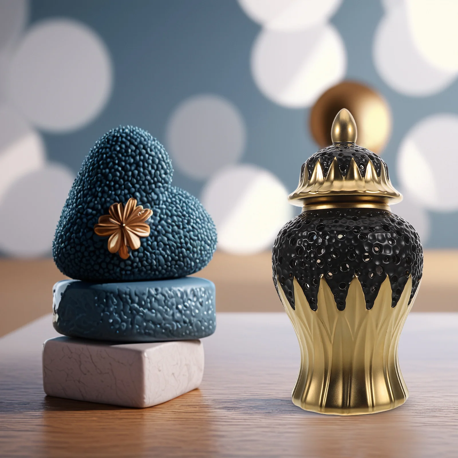 Traditional Ceramic Ginger Jar Carved Decorative Flower Vase for Home Entryway Kitchen Decor Hollow Storage Canister for Garlic
Traditional Ceramic Ginger Jar Carved Decorative Flower Vase for Home Entryway Kitchen Decor Hollow Storage Canister for Garlic