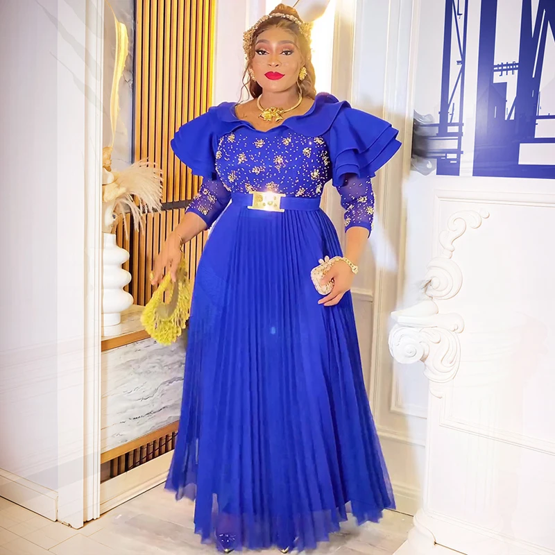 2025 Spring Long Dresses For Women Party Evening Gown African Dashiki Diamond Pleated Maxi Robe Dubai Turkey Kaftan Clothing
2025 Spring Long Dresses For Women Party Evening Gown African Dashiki Diamond Pleated Maxi Robe Dubai Turkey Kaftan Clothing