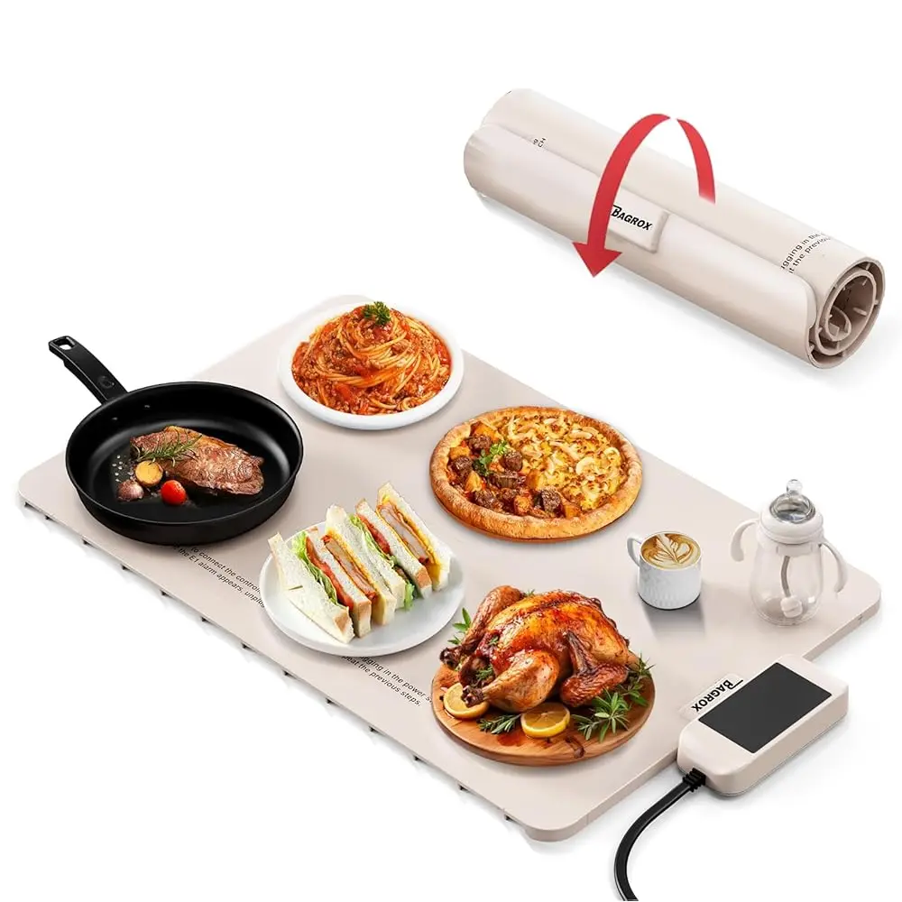 Food Warming Mat, Electric Warming Mat With Adjustable Temperature, Warming Trays For Buffets Party, Food Warmer Mat (Creamy
Food Warming Mat, Electric Warming Mat With Adjustable Temperature, Warming Trays For Buffets Party, Food Warmer Mat (Creamy