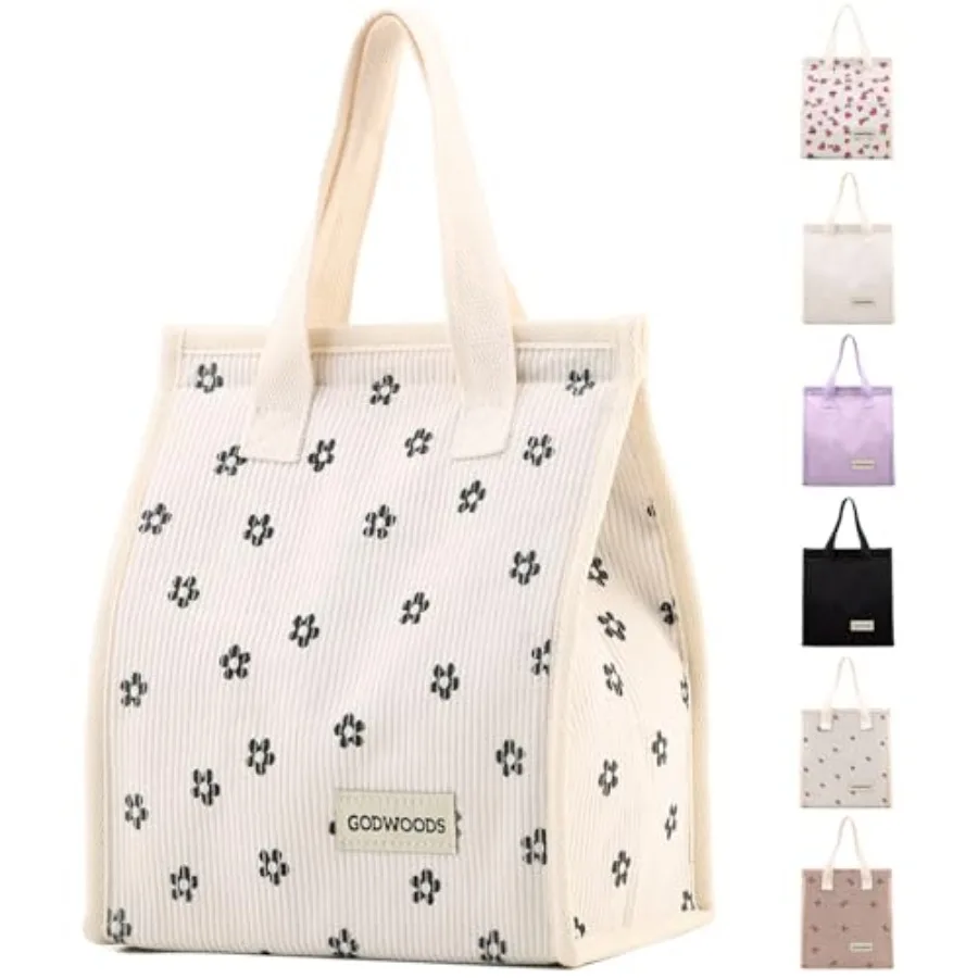 Corduroy Insulated Lunch Bag, 7.75L Large Capacity Reusable Lunch Box, Cute Lunch Tote for Women Men, Leakproof Lunch Cooler fo
Corduroy Insulated Lunch Bag, 7.75L Large Capacity Reusable Lunch Box, Cute Lunch Tote for Women Men, Leakproof Lunch Cooler fo