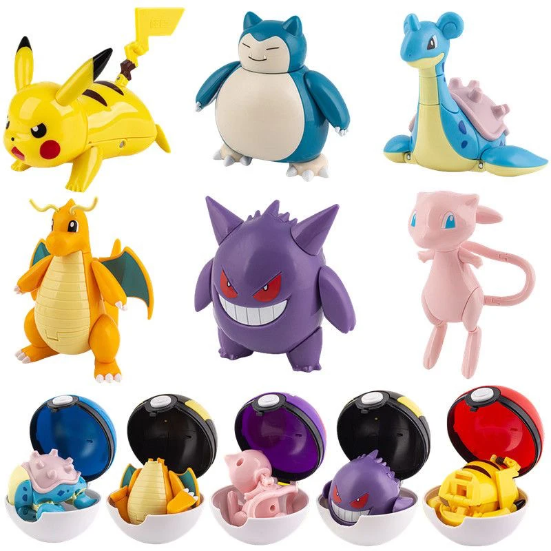 Pokemon Figure Pokeball transform Pikachu Charizard Venusaur Blastoise Mewtwo Gyarados Solgaleo Lunala Eevee Poke Ball Toy Gifts
Pokemon Figure Pokeball transform Pikachu Charizard Venusaur Blastoise Mewtwo Gyarados Solgaleo Lunala Eevee Poke Ball Toy Gifts