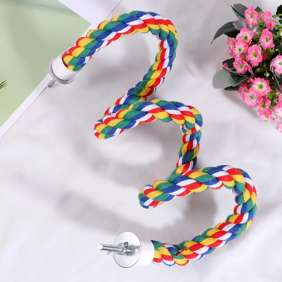Bird Rope Perch Toys Bright Cotton Rope Parakeet Conures Large Birds Cage Travel Ropes Chewing Standing Climbing Pet Supplies
Bird Rope Perch Toys Bright Cotton Rope Parakeet Conures Large Birds Cage Travel Ropes Chewing Standing Climbing Pet Supplies