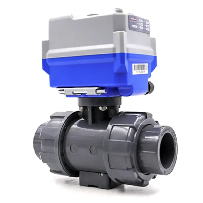 1/2 inch acid resistant PVC plastic two-way ball valve with electric actuator
1/2 inch acid resistant PVC plastic two-way ball valve with electric actuator