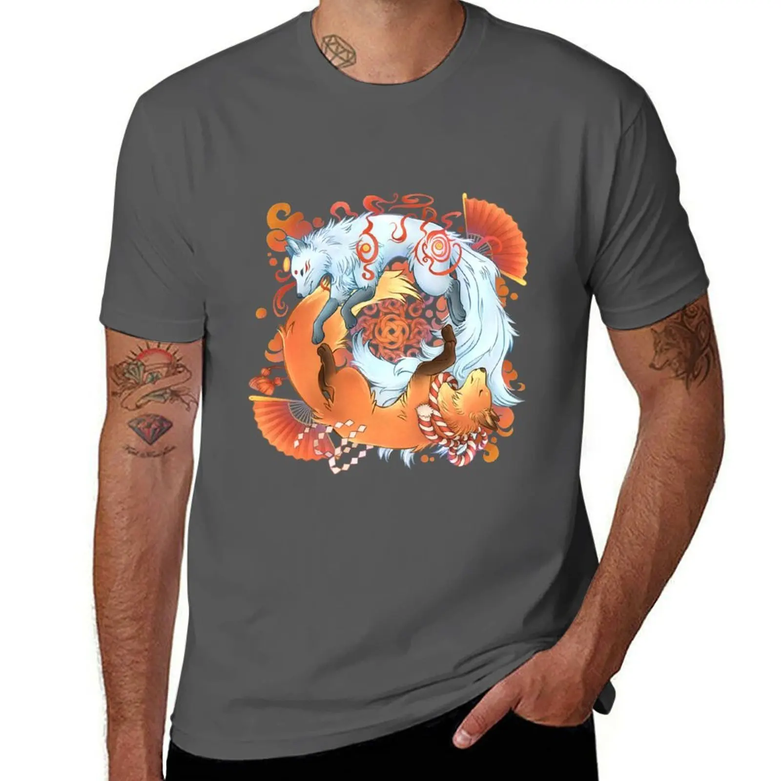 Kitsune Inari Fox Yin Yang T-Shirt Work Wear Lightweight Tee
Kitsune Inari Fox Yin Yang T-Shirt Work Wear Lightweight Tee
