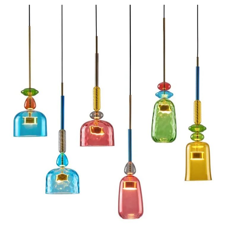 Candy Glass Chandelier Colorful Pendant Light Dining Liging Room Ceiling Hanging Lamp Suspension
Candy Glass Chandelier Colorful Pendant Light Dining Liging Room Ceiling Hanging Lamp Suspension