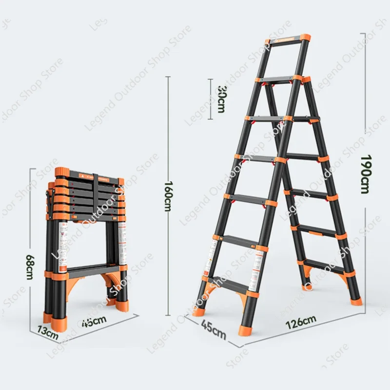 Industrial Style Multi-purpose Telescoping Extension Ladder Aluminum Telescopic Ladders Carry Bag Indoor Outdoor Use
Industrial Style Multi-purpose Telescoping Extension Ladder Aluminum Telescopic Ladders Carry Bag Indoor Outdoor Use