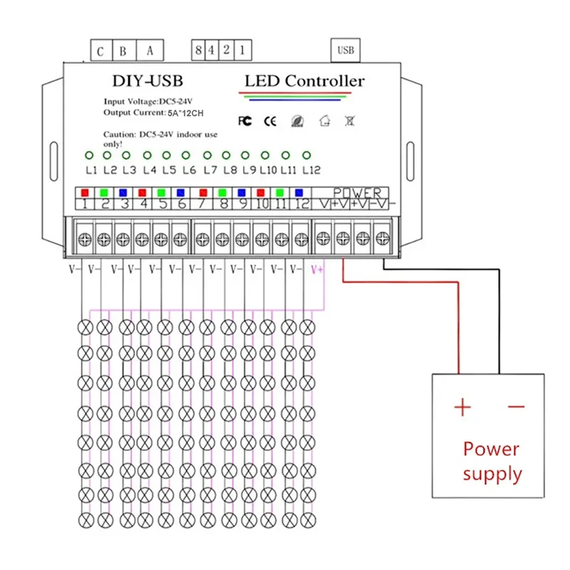 High Quality-DIY Autonomous Programming Controller 12Way Programmable USB DIY LED RGB Controller For 3528 5050 Strip Module Dura
High Quality-DIY Autonomous Programming Controller 12Way Programmable USB DIY LED RGB Controller For 3528 5050 Strip Module Dura
