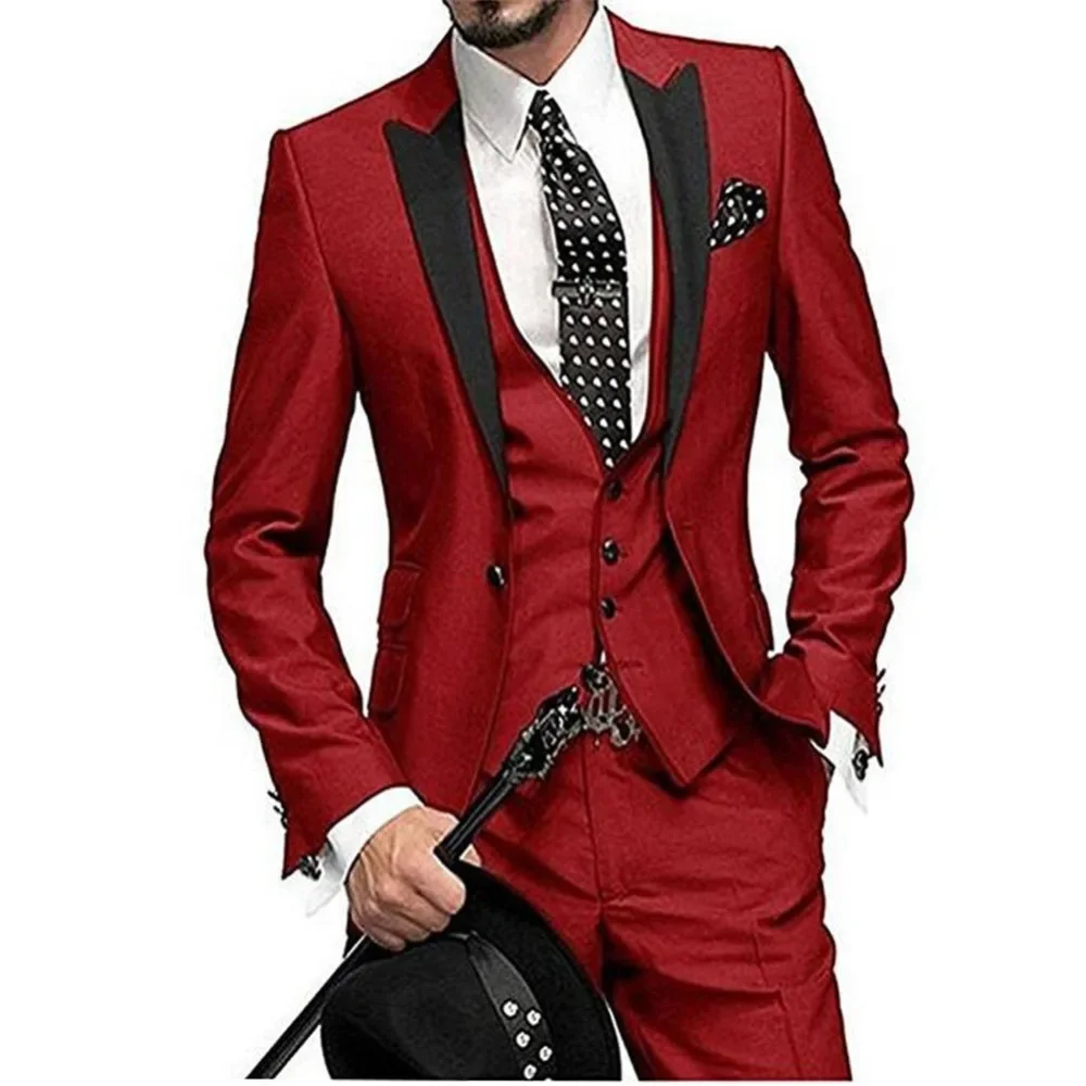 16 Colours Men Wedding Suits with Pants 3 Piece Suits Men Tuxedo Man Suits Slim Fit Prom Costume Homme(Jacket+Pants+Vest)
16 Colours Men Wedding Suits with Pants 3 Piece Suits Men Tuxedo Man Suits Slim Fit Prom Costume Homme(Jacket+Pants+Vest)