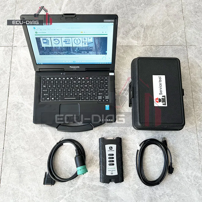 V5.3 for John Deere EDL V3 EDL Diagnostic Tool with CF53 Laptop Construction Agriculture Scanner Electronic Data Link Tractor
V5.3 for John Deere EDL V3 EDL Diagnostic Tool with CF53 Laptop Construction Agriculture Scanner Electronic Data Link Tractor