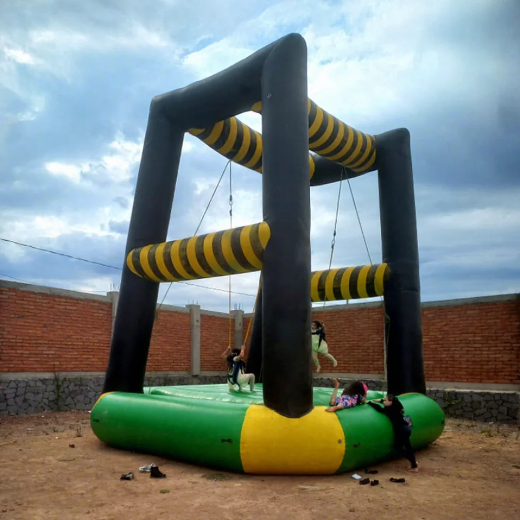 Challenge Inflatable Bungee Jumper Kids Screaming Bungee Jumping Trampoline Inflatable Games with air Blower
Challenge Inflatable Bungee Jumper Kids Screaming Bungee Jumping Trampoline Inflatable Games with air Blower