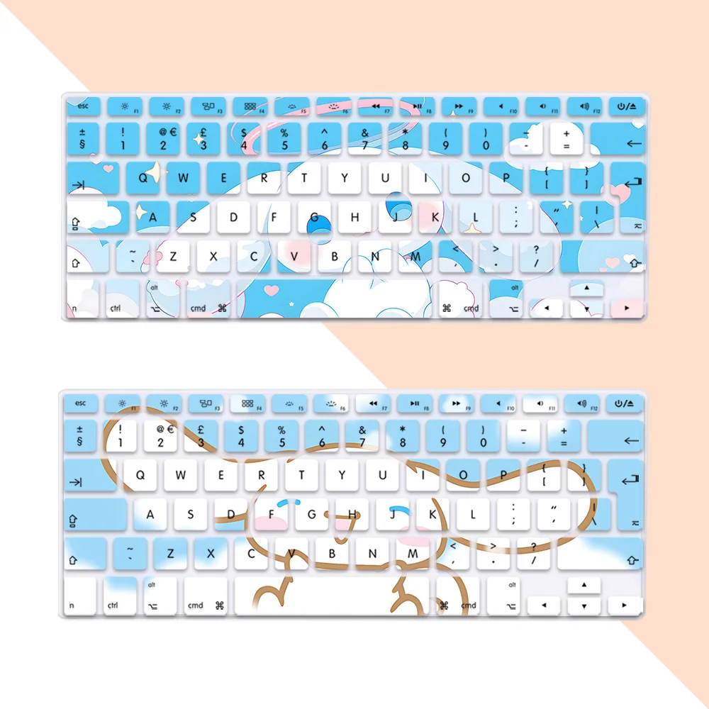 Cute Cinnamorolls EU Layout Soft Silicone Keyboard Cover for Macbook pro A1278 A1286 Retina A1425 A1502 A1398 Air A1369 A1466
Cute Cinnamorolls EU Layout Soft Silicone Keyboard Cover for Macbook pro A1278 A1286 Retina A1425 A1502 A1398 Air A1369 A1466