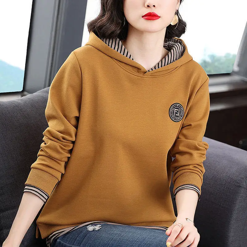 Thickened Fleece Women's Hoodie Autumn Winter Loose Slimming Casual Outerwear Korean Style Long Sleeve Cotton Comfortable
Thickened Fleece Women's Hoodie Autumn Winter Loose Slimming Casual Outerwear Korean Style Long Sleeve Cotton Comfortable
