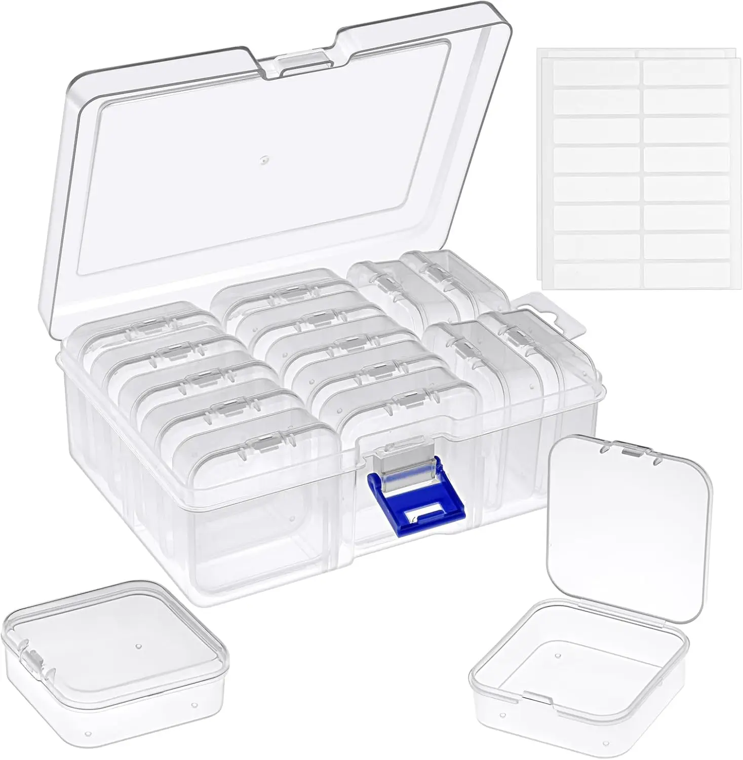 15 Pcs Clear Bead Organizer with Label Stickers for Jewelry Making and Craft Storage
15 Pcs Clear Bead Organizer with Label Stickers for Jewelry Making and Craft Storage