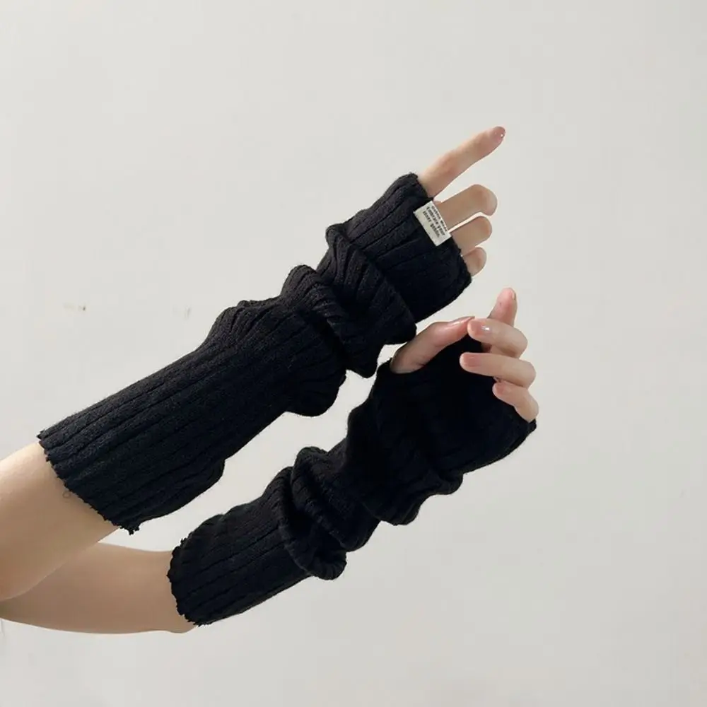 Fingerless Long Wrist Gloves False Sleeves Black White Elbow Mittens Arm Warmers Finger Sleeves Cover Knitted Gloves
Fingerless Long Wrist Gloves False Sleeves Black White Elbow Mittens Arm Warmers Finger Sleeves Cover Knitted Gloves