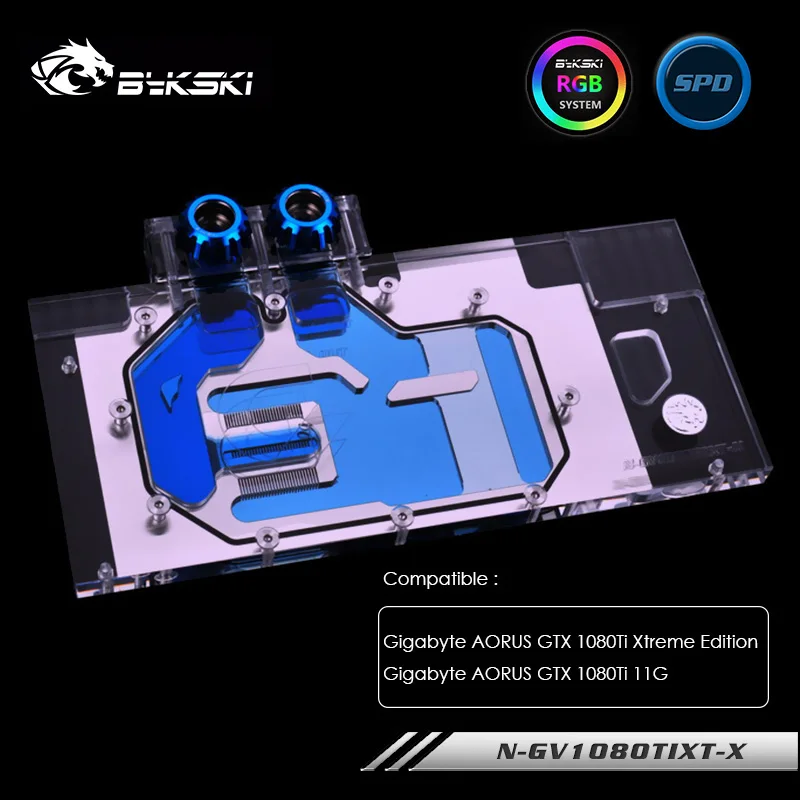 Водяной блок BYKSKI для GIGABYTE AORUS GTX 1080Ti Xtreme Edition/Фотографическая карта с полным покрытием, медный радиатор
Водяной блок BYKSKI для GIGABYTE AORUS GTX 1080Ti Xtreme Edition/Фотографическая карта с полным покрытием, медный радиатор