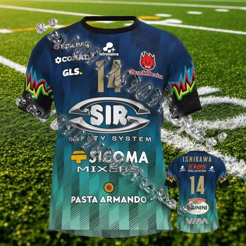 2025 New Arrive Style SAFETY PERUGIA Volleyball Jersey Man Women Sport T-Shirt Comfort Breathable Tee 3D Fashion Clothes-moto
2025 New Arrive Style SAFETY PERUGIA Volleyball Jersey Man Women Sport T-Shirt Comfort Breathable Tee 3D Fashion Clothes-moto