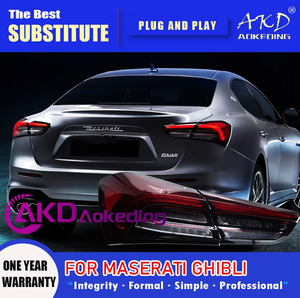 Задний фонарь AKD для Maserati Ghibli, светодиодный задний фонарь 2013-2022 Ghibli, задний противотуманный тормозной сигнал поворота, автомобильные аксессуары
Задний фонарь AKD для Maserati Ghibli, светодиодный задний фонарь 2013-2022 Ghibli, задний противотуманный тормозной сигнал поворота, автомобильные аксессуары