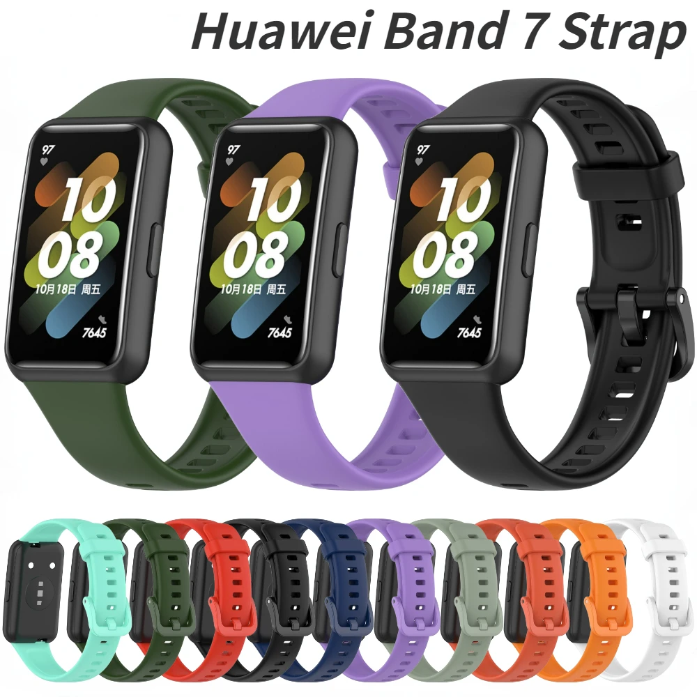 Sport Silicone Strap for Huawei Band 7 Original Replacement Wristband Belt for Huawei Band 7 Smart Watch Bracelet Accessories
Sport Silicone Strap for Huawei Band 7 Original Replacement Wristband Belt for Huawei Band 7 Smart Watch Bracelet Accessories