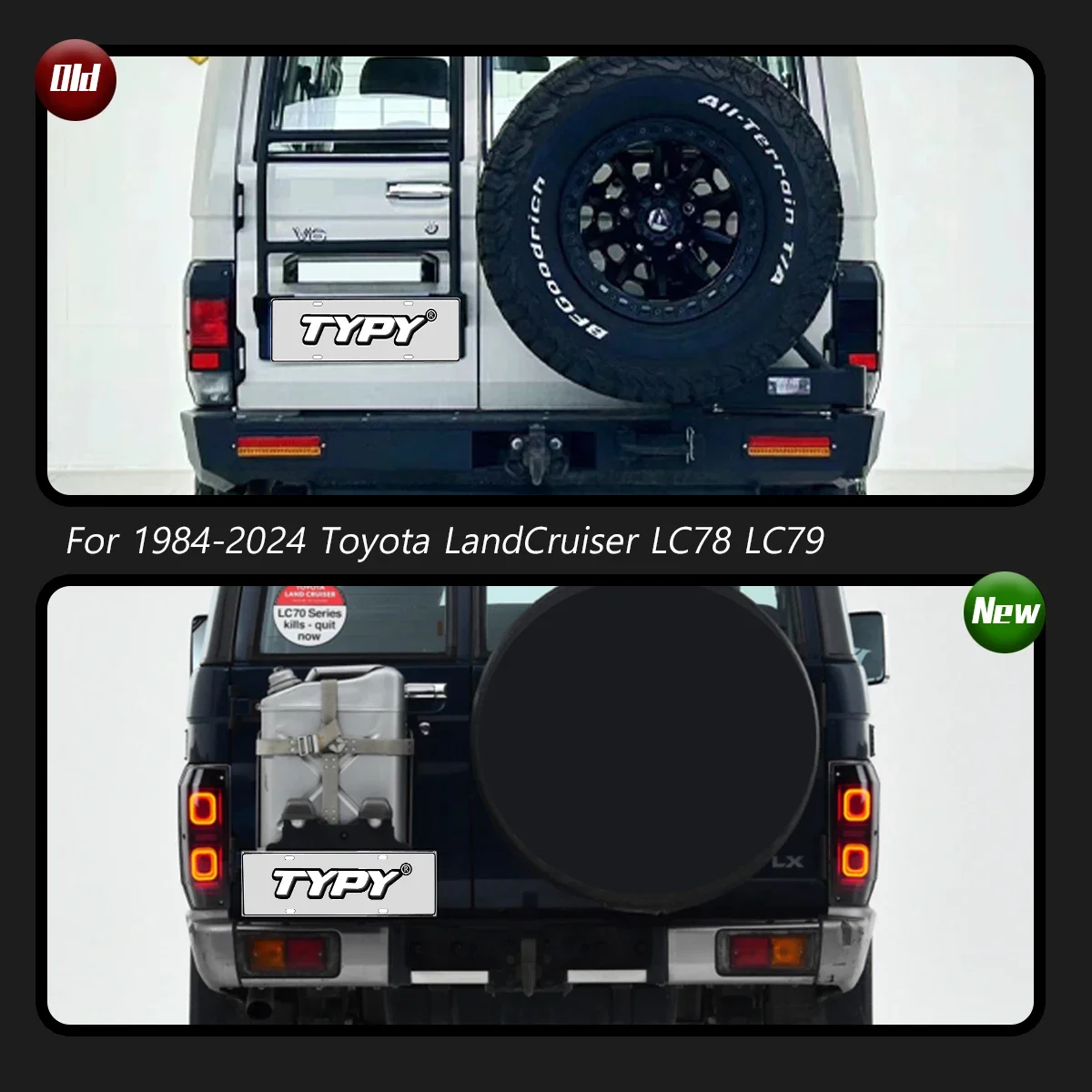 TYPY Car Tail Lights For LandCruiser LC76 LC78 LC79 1984-2024 LED Car Tail Lamps Daytime Running Lights Dynamic Turn Signals
TYPY Car Tail Lights For LandCruiser LC76 LC78 LC79 1984-2024 LED Car Tail Lamps Daytime Running Lights Dynamic Turn Signals