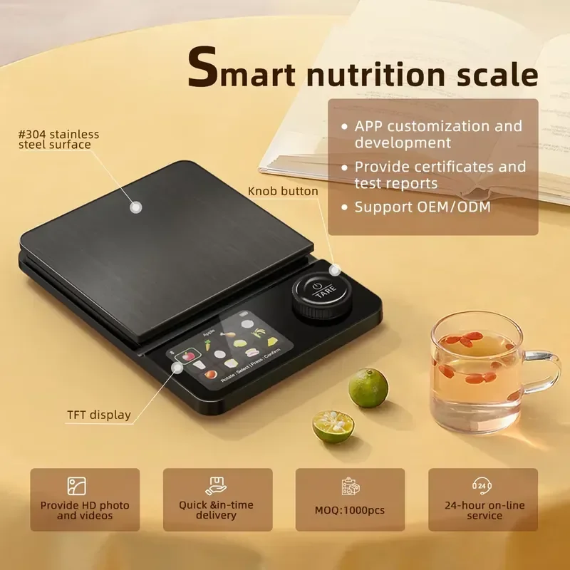 【CHIMU HOME】Portable Electronic Kitchen Scale Tempered Glass TFT Digital Display Food Weighing Scale
【CHIMU HOME】Portable Electronic Kitchen Scale Tempered Glass TFT Digital Display Food Weighing Scale