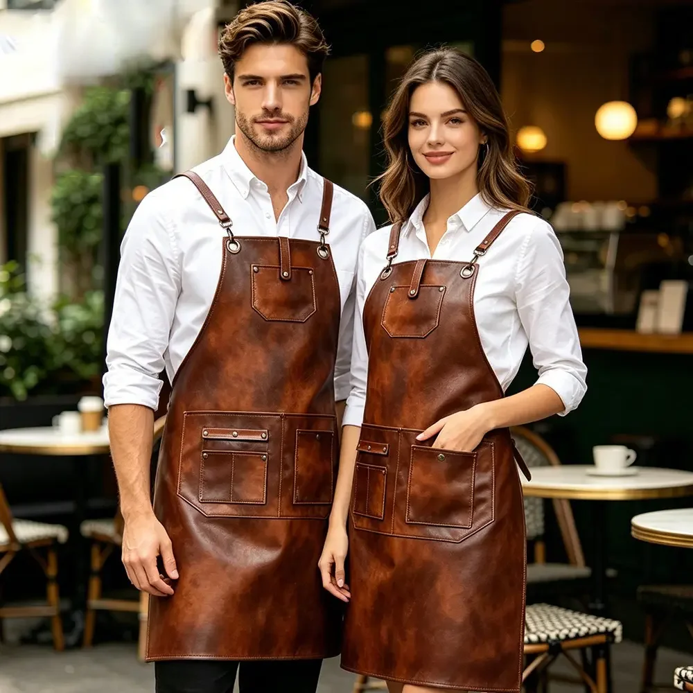 unisex PU leather aprons waterproof and oil resistant workwear hairdressers barbecues pet coffee shops car wash workwear
unisex PU leather aprons waterproof and oil resistant workwear hairdressers barbecues pet coffee shops car wash workwear