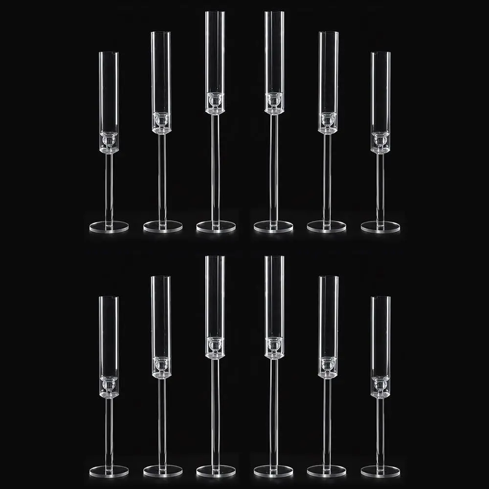 12 Pcs Modern Acrylic Taper LED Candle Holders for Living Room Wedding Decoration Dining Table Centerpieces Stands Candlesticks
12 Pcs Modern Acrylic Taper LED Candle Holders for Living Room Wedding Decoration Dining Table Centerpieces Stands Candlesticks