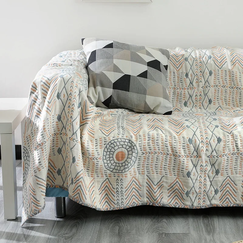 Bohemian Cotton Muslin Sofa Cover Reversible AllSeason Soft Versatile Furniture Protector Summer Quilt for Couch Cozy Home Decor
Bohemian Cotton Muslin Sofa Cover Reversible AllSeason Soft Versatile Furniture Protector Summer Quilt for Couch Cozy Home Decor