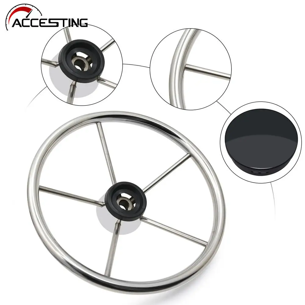 13-1/2 Boat Stainless Steel Steering Wheel For Marine Yacht Boat Accessories Fast shipping
13-1/2 Boat Stainless Steel Steering Wheel For Marine Yacht Boat Accessories Fast shipping