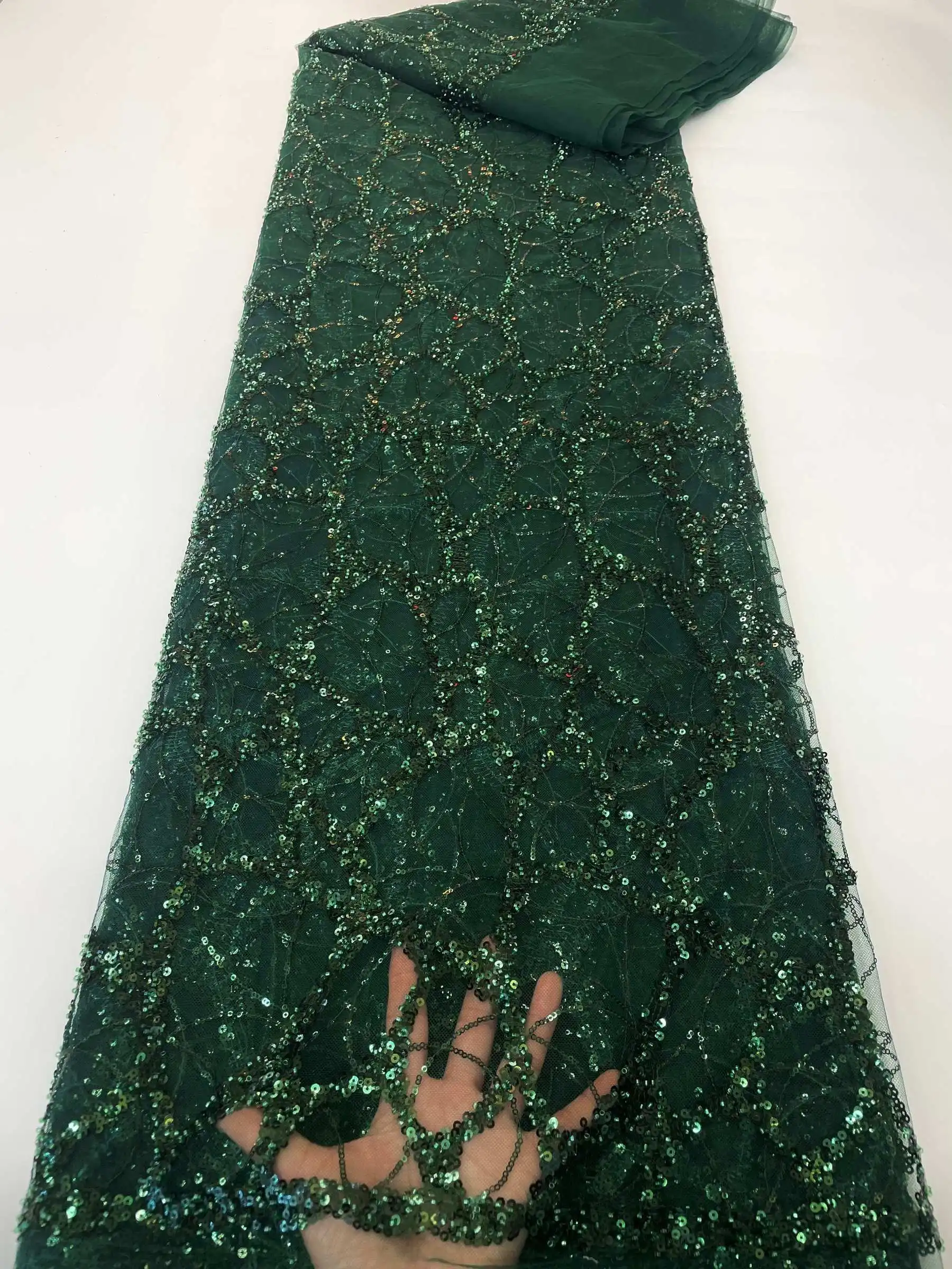 African Velvet Lace Fabric 2024 Nigerian Sequin Organza Bright Bead Lace Fabric With Beads For French Wedding Sew Dress Party
African Velvet Lace Fabric 2024 Nigerian Sequin Organza Bright Bead Lace Fabric With Beads For French Wedding Sew Dress Party
