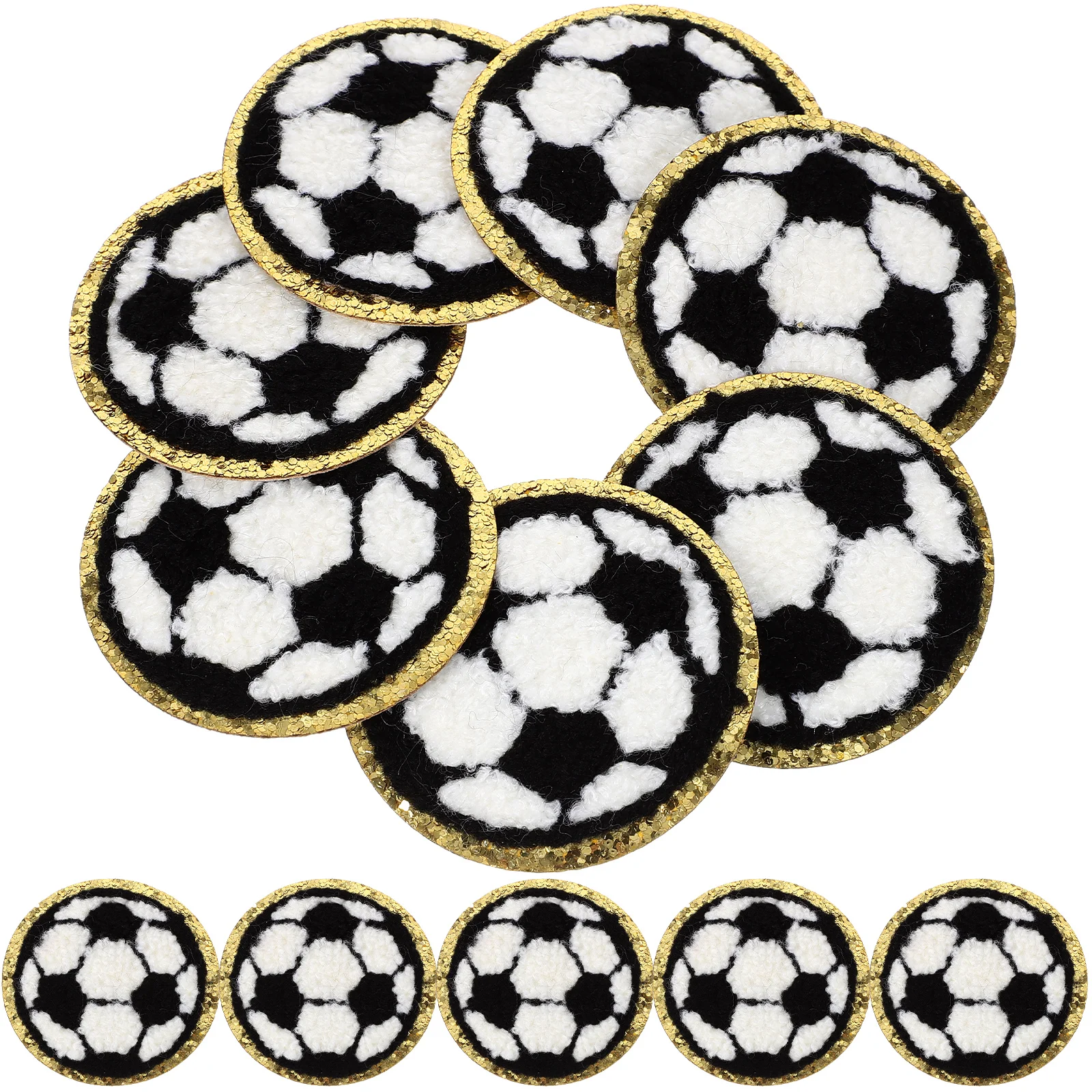 12pcs Football Embroidery Patches Hats Applique Shaped Polyester Decorative Wear Resistant Replaceable Small Ball Sewing
12pcs Football Embroidery Patches Hats Applique Shaped Polyester Decorative Wear Resistant Replaceable Small Ball Sewing