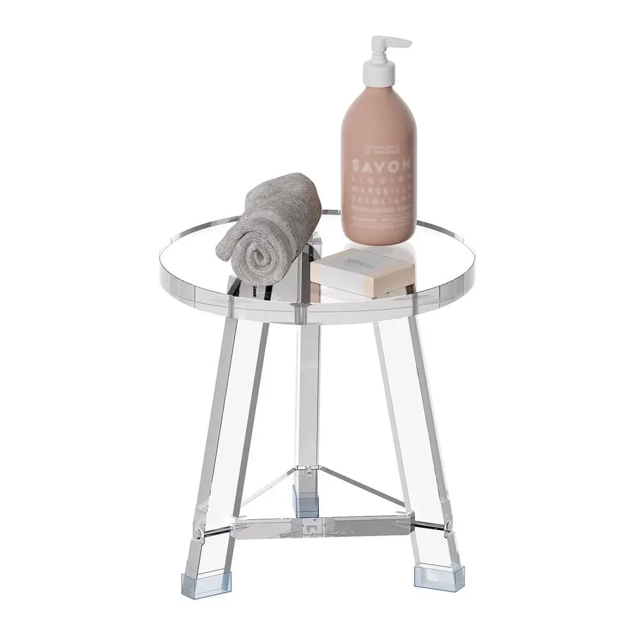 Acrylic Round Corner Shower Stool for Inside Shower Clear Shower Bench for Shaving Legs Heavy Duty Hold Up to 400lbs Waterproof
Acrylic Round Corner Shower Stool for Inside Shower Clear Shower Bench for Shaving Legs Heavy Duty Hold Up to 400lbs Waterproof