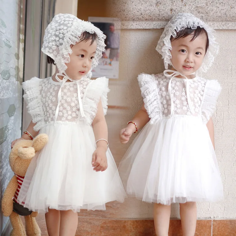 1 Year Birthday Baby Girl Dress & Hat A Line Lace Weddings Thin Summer Vestido Newborn to 24Month Baby Clothes OBF204012
1 Year Birthday Baby Girl Dress & Hat A Line Lace Weddings Thin Summer Vestido Newborn to 24Month Baby Clothes OBF204012