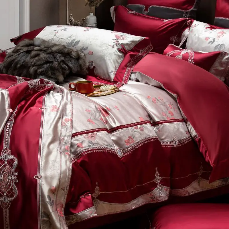 High-end Luxury Chinese-style Wedding Bedding Set - Premium 6-Piece High-Density Jacquard Cotton Bedspread Cover Set
High-end Luxury Chinese-style Wedding Bedding Set - Premium 6-Piece High-Density Jacquard Cotton Bedspread Cover Set