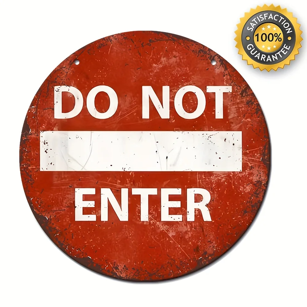 Do Not Enter Tin Sign, Wall Art Decor, Vintage Garage Wall Decor, Cafe Bar Club Living Room Wall Decor Plaque
Do Not Enter Tin Sign, Wall Art Decor, Vintage Garage Wall Decor, Cafe Bar Club Living Room Wall Decor Plaque
