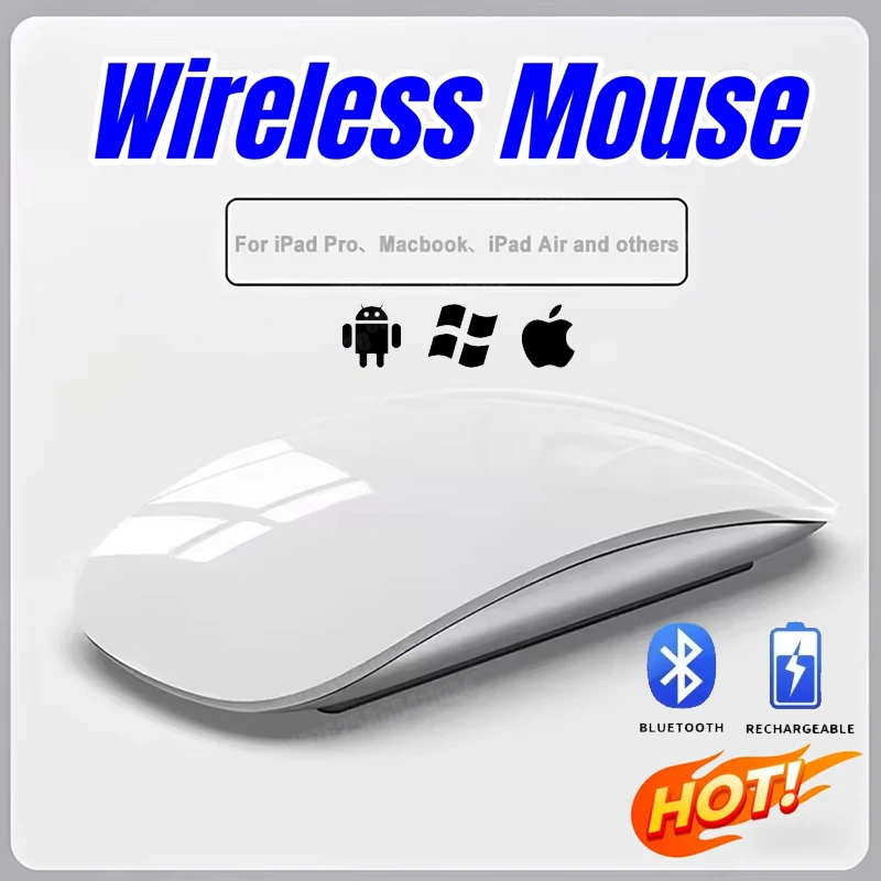 Wireless Bluetooth Magic Computer Mouse Rechargeable Touch Slim Ergonomic Dual-Mode Silent PC Mice For Apple Macbook Air New
Wireless Bluetooth Magic Computer Mouse Rechargeable Touch Slim Ergonomic Dual-Mode Silent PC Mice For Apple Macbook Air New