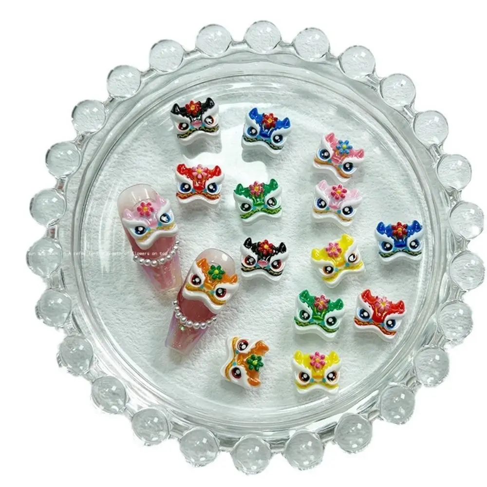 50 pcs/bag 3D Luminous Resin Tide Lion Nail Ornament Cute Cartoon Chinese Lion Dance Nail Charms 8 Colors National
50 pcs/bag 3D Luminous Resin Tide Lion Nail Ornament Cute Cartoon Chinese Lion Dance Nail Charms 8 Colors National
