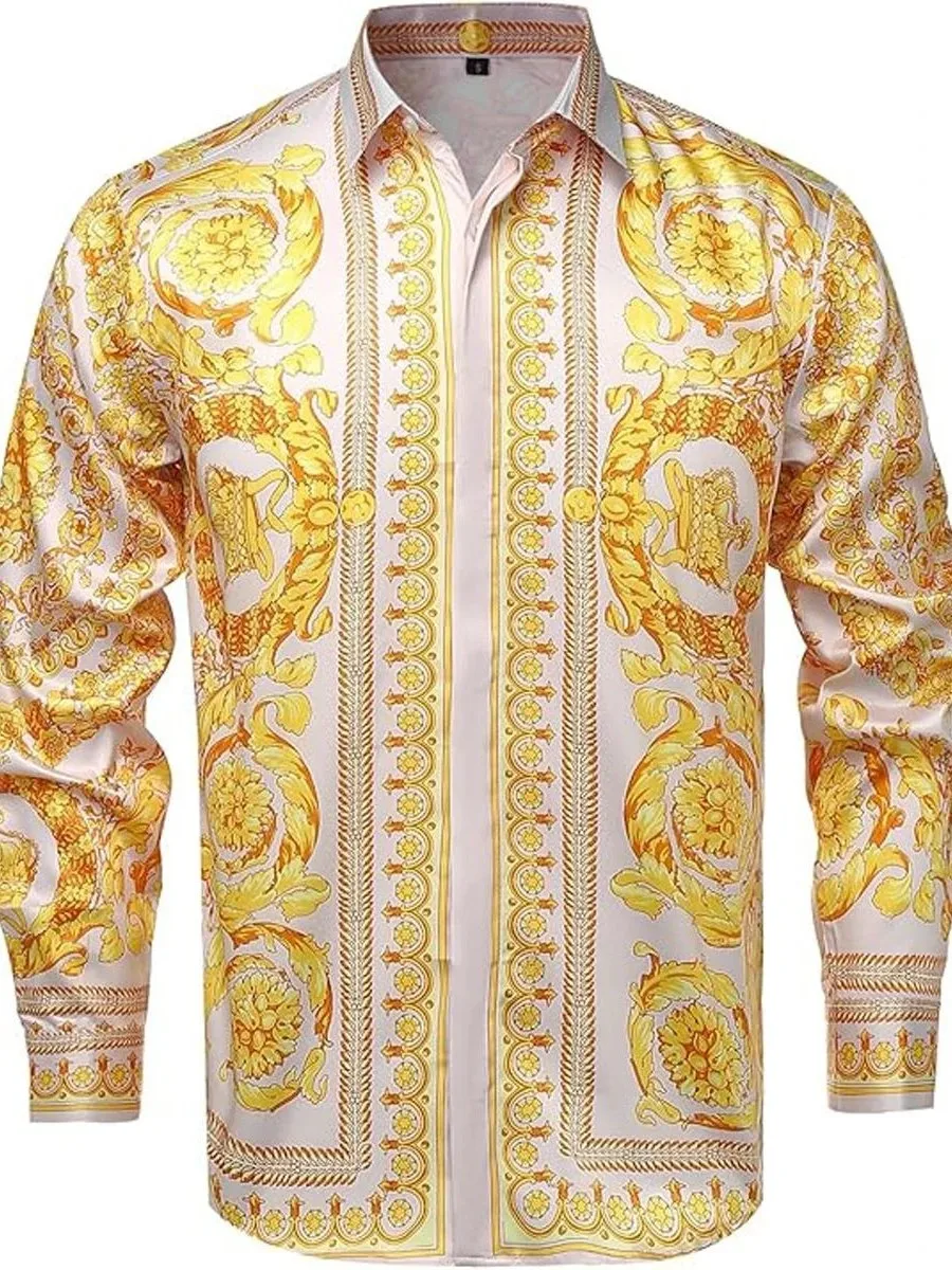 Slim Fit Long Sleeve Digital Printed Shirt Fashion Urban Polyester Fiber Men's Shirt Easy Care Treatment No Pocket Design
Slim Fit Long Sleeve Digital Printed Shirt Fashion Urban Polyester Fiber Men's Shirt Easy Care Treatment No Pocket Design