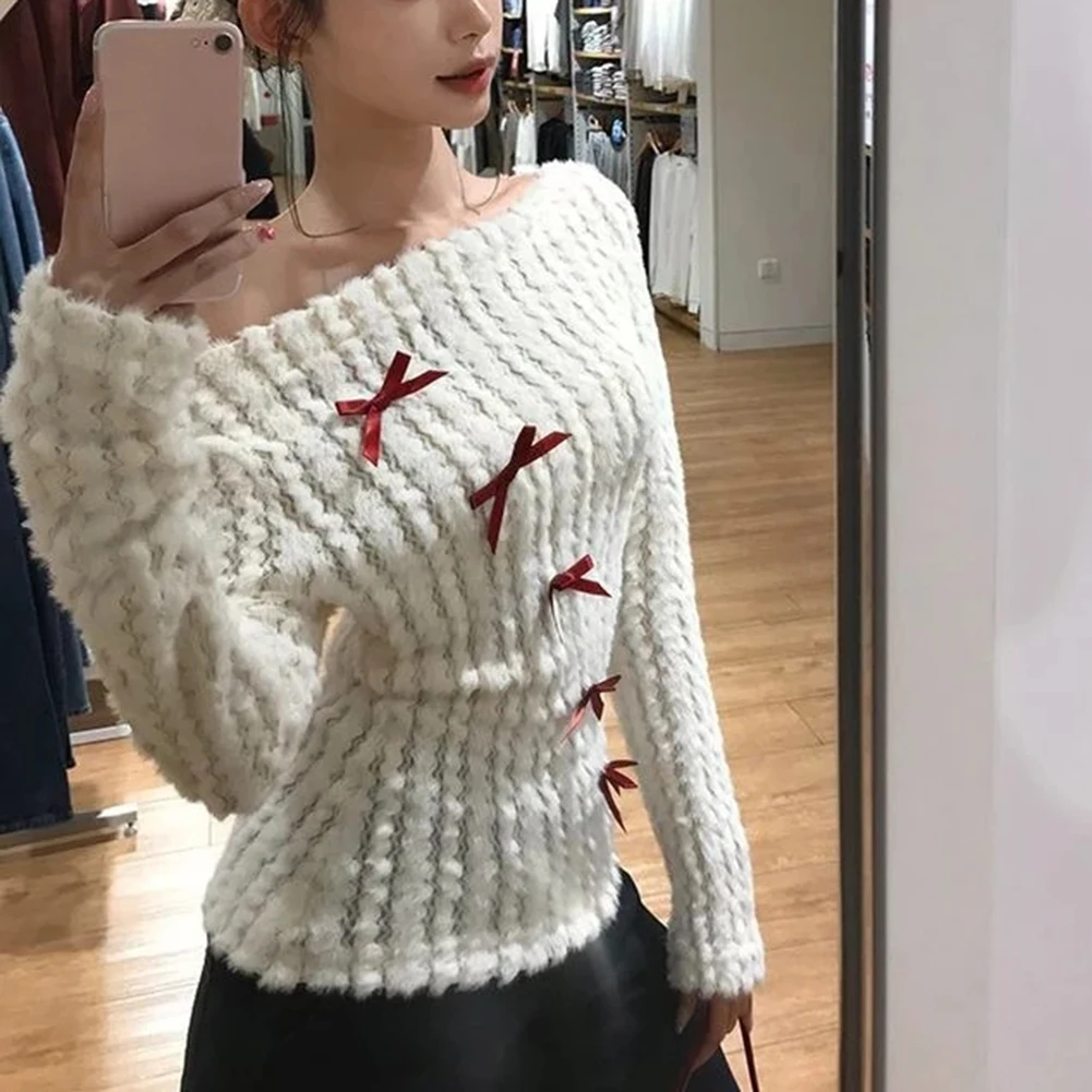 Casual Vacation Knitwear Knitted Sweater 36-39cm Womens Off-Shoulder Sweater For Female Long Sleeve Style One Shoulder Collar
Casual Vacation Knitwear Knitted Sweater 36-39cm Womens Off-Shoulder Sweater For Female Long Sleeve Style One Shoulder Collar
