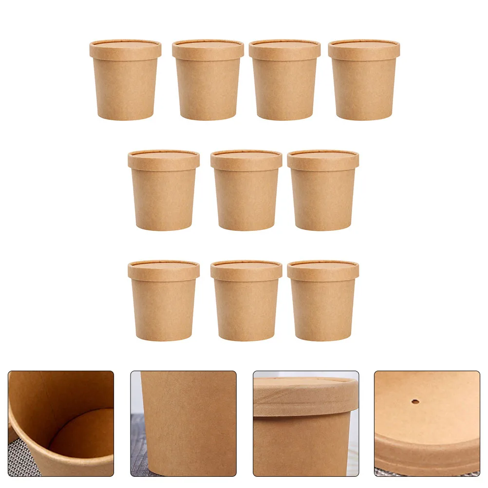 Paper Soup Cups PE Coated Disposable Food Containers Cold Home Holders Waterproof Leakproof Banquet Birthday Party Wedding
Paper Soup Cups PE Coated Disposable Food Containers Cold Home Holders Waterproof Leakproof Banquet Birthday Party Wedding