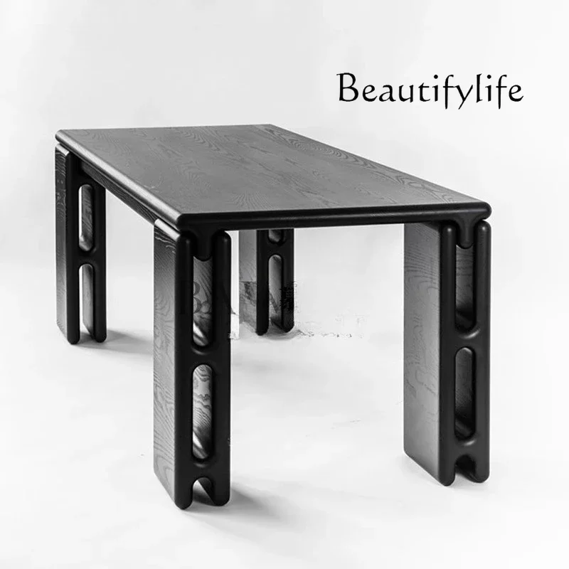 Light luxury creative groove household solid wood dining table negotiation desk medieval restaurant meeting table
Light luxury creative groove household solid wood dining table negotiation desk medieval restaurant meeting table