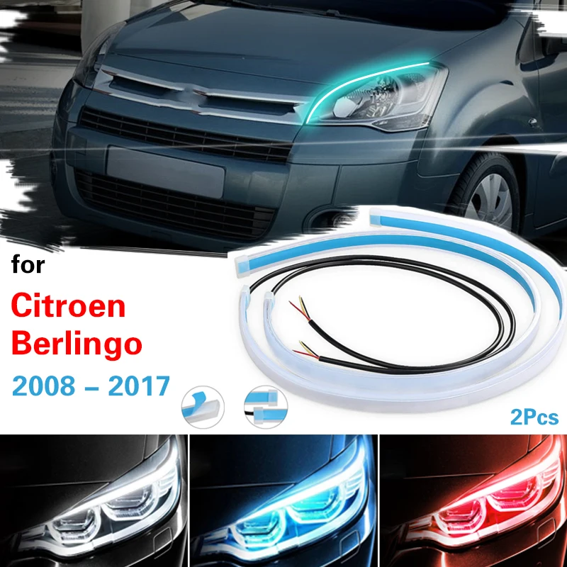 For Citroen Berlingo 2008-2017 LED DRL Car Daytime Running Light Strip Auto Headlights White Turn Signal Brake Flow Lights 12V
For Citroen Berlingo 2008-2017 LED DRL Car Daytime Running Light Strip Auto Headlights White Turn Signal Brake Flow Lights 12V