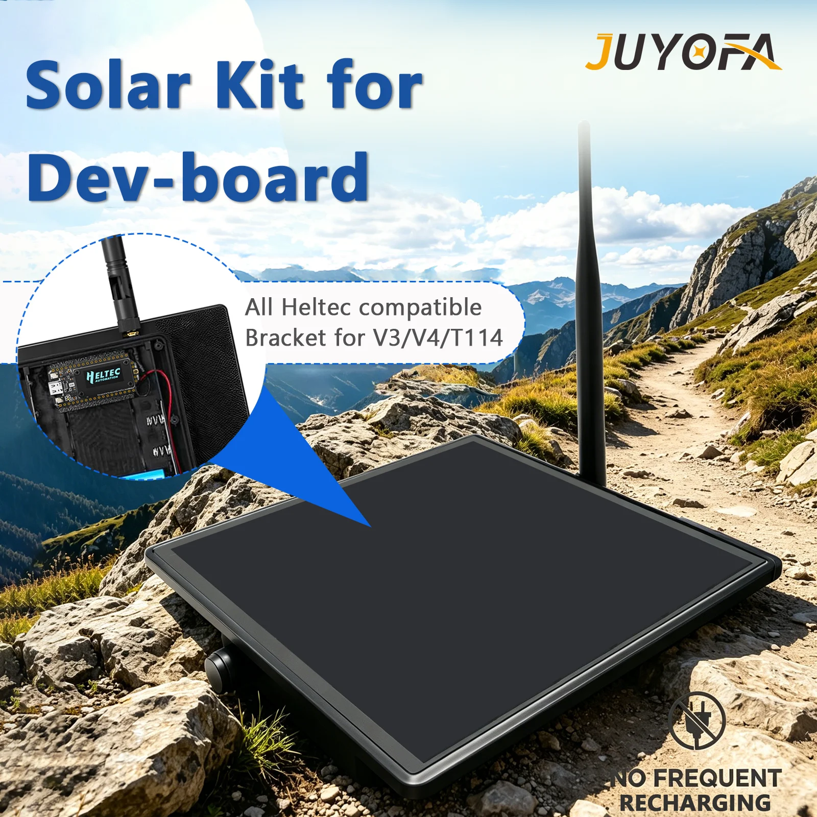 5W Solar Panel Kit 6V 3.7V Output IP67 Waterproof Enclosure 1.25-2P Interface 1-4 18650 DIY Charger for Heltec V3 V4 T114
5W Solar Panel Kit 6V 3.7V Output IP67 Waterproof Enclosure 1.25-2P Interface 1-4 18650 DIY Charger for Heltec V3 V4 T114
