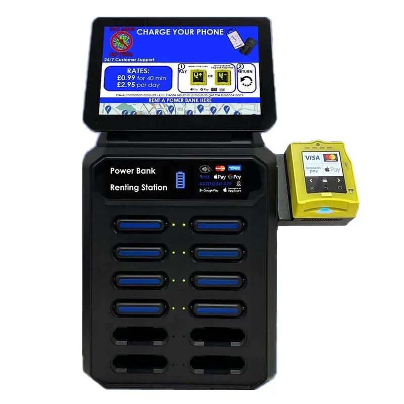 Customizable Battery Dock Portable Chargers Restaurant Hotel Sharing Power Bank Rental Box
Customizable Battery Dock Portable Chargers Restaurant Hotel Sharing Power Bank Rental Box
