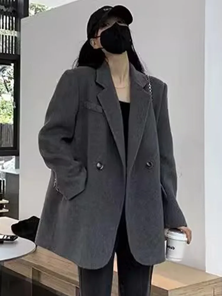 ROUJE KEFSS Women's Autumn Winter Thickened Casual Fashion Suit Jacket Loose Fit Classic Style Long Sleeve Regular Length
ROUJE KEFSS Women's Autumn Winter Thickened Casual Fashion Suit Jacket Loose Fit Classic Style Long Sleeve Regular Length