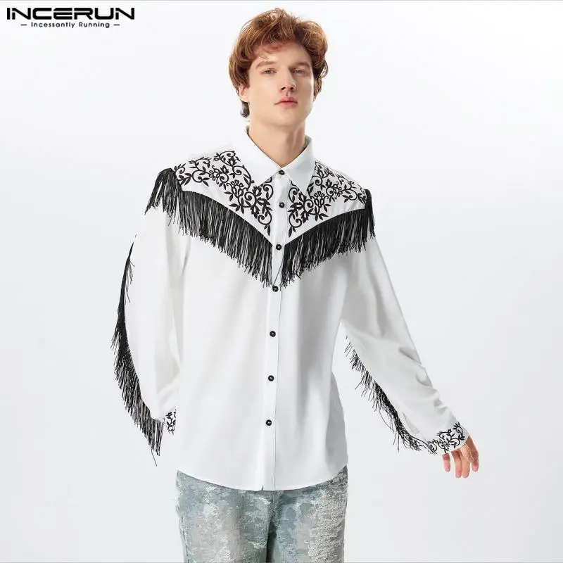 INCERUN Tops 2024 Handsome New Mens Personality Tassel Print Pattern Design Shirts Fashion Casual Male Long Sleeved Blouse S-5XL
INCERUN Tops 2024 Handsome New Mens Personality Tassel Print Pattern Design Shirts Fashion Casual Male Long Sleeved Blouse S-5XL