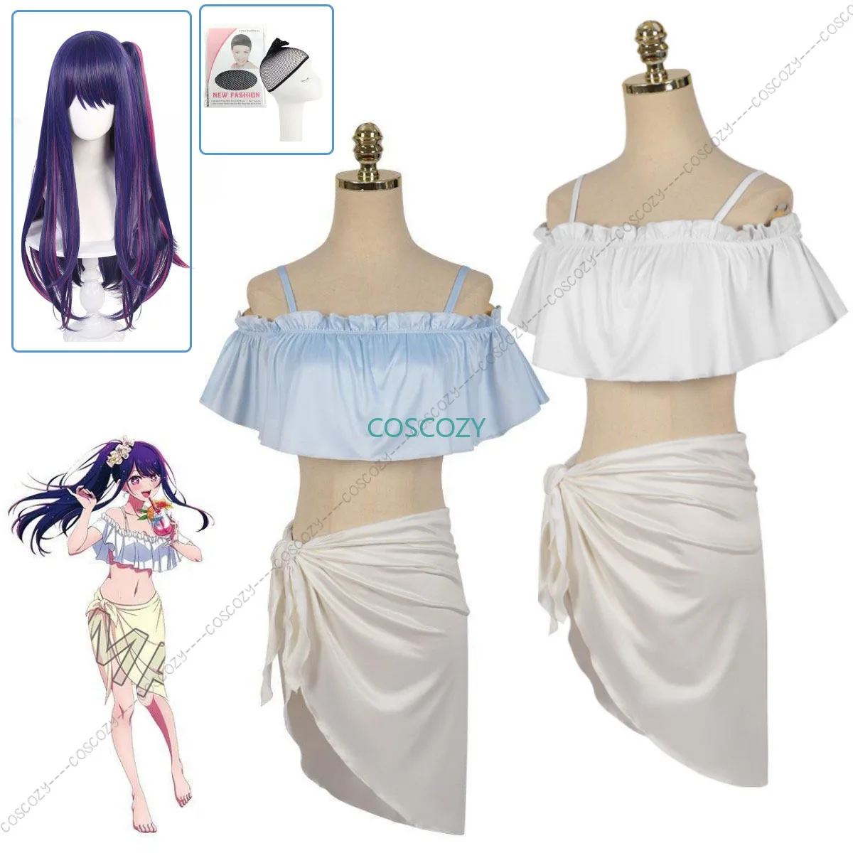 Hoshino Ai Swimsuit Anime OSHI NO KO Cosplay Costume Women Swimwear Bathing Suit Female Set For Halloween Carnival Party Clothes
Hoshino Ai Swimsuit Anime OSHI NO KO Cosplay Costume Women Swimwear Bathing Suit Female Set For Halloween Carnival Party Clothes